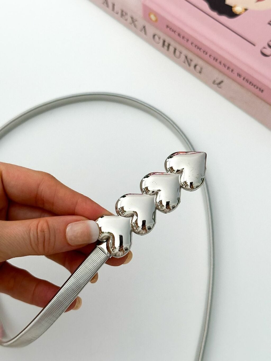 Cinto elastizado corazones